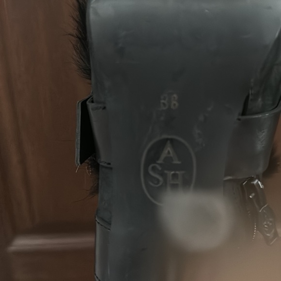 ASH EMMA LEATHER RABBIT BOOTIES - Picture 4 of 6